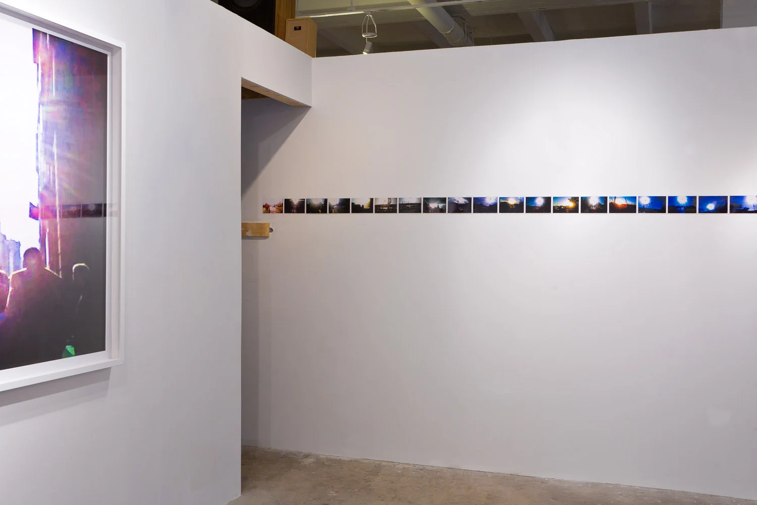 ‘Infinite Black Suns’ (detail), 104, 4 x 6 inch c-prints, Black Sun Project, at Bas Fisher Invitational, 2008.