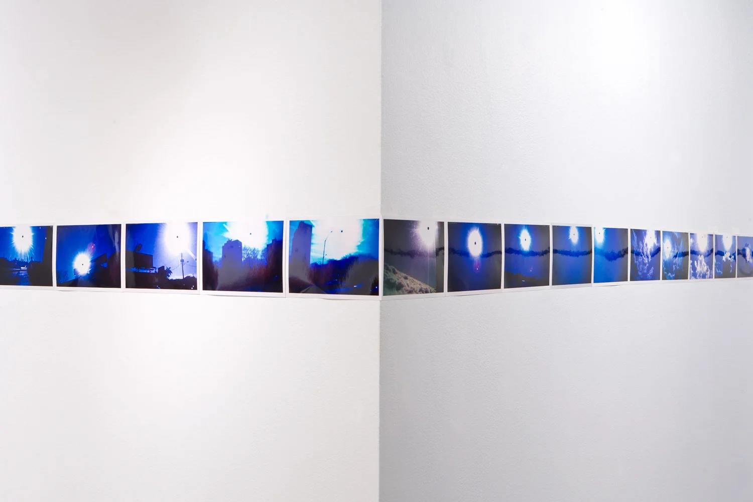 ‘Infinite Black Suns’ (detail), 104, 4 x 6 inch c-prints, Black Sun Project, at Bas Fisher Invitational, 2008.