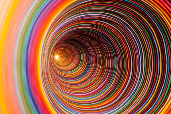 Jen Stark, Piece of an Infinite Whole (installation in a wall), 24 inches x 4 ft., hand-cut paper, 2007