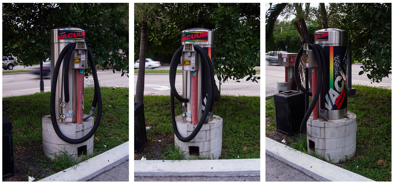 coin operated car vacuum system, ¢50, Miami, FL