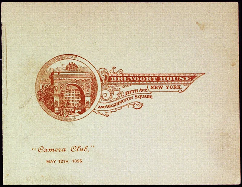 "Camera Club," MAY 12TH, 1896. Invitation front. *