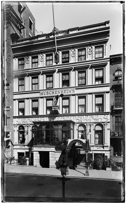 Muschenheim's Arena Restaurant, 39 West 31st Street. ca. 1892-1895. George P. Hall and Son. Museum of the City of New York 92.53.64