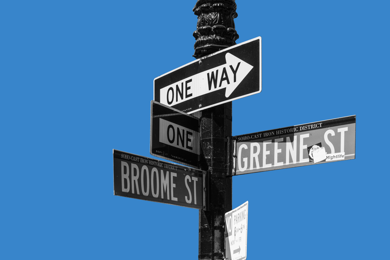 Broome St. and Greene St., SoHo, New York City