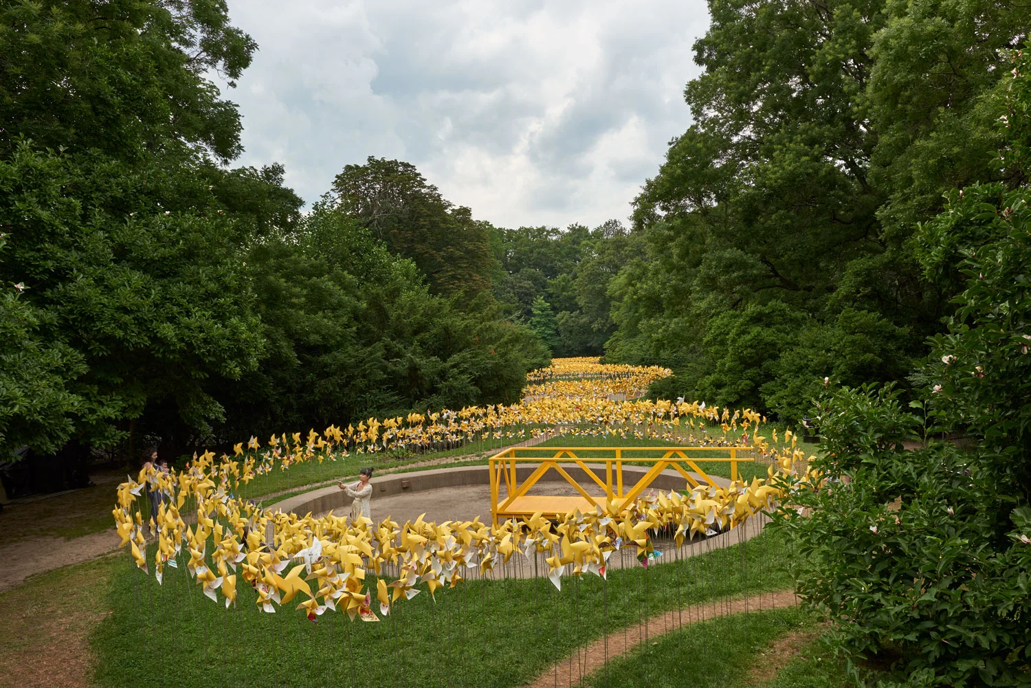 Overview of the Connective Project in Prospect Park, Brooklyn. Image © harlan erskine