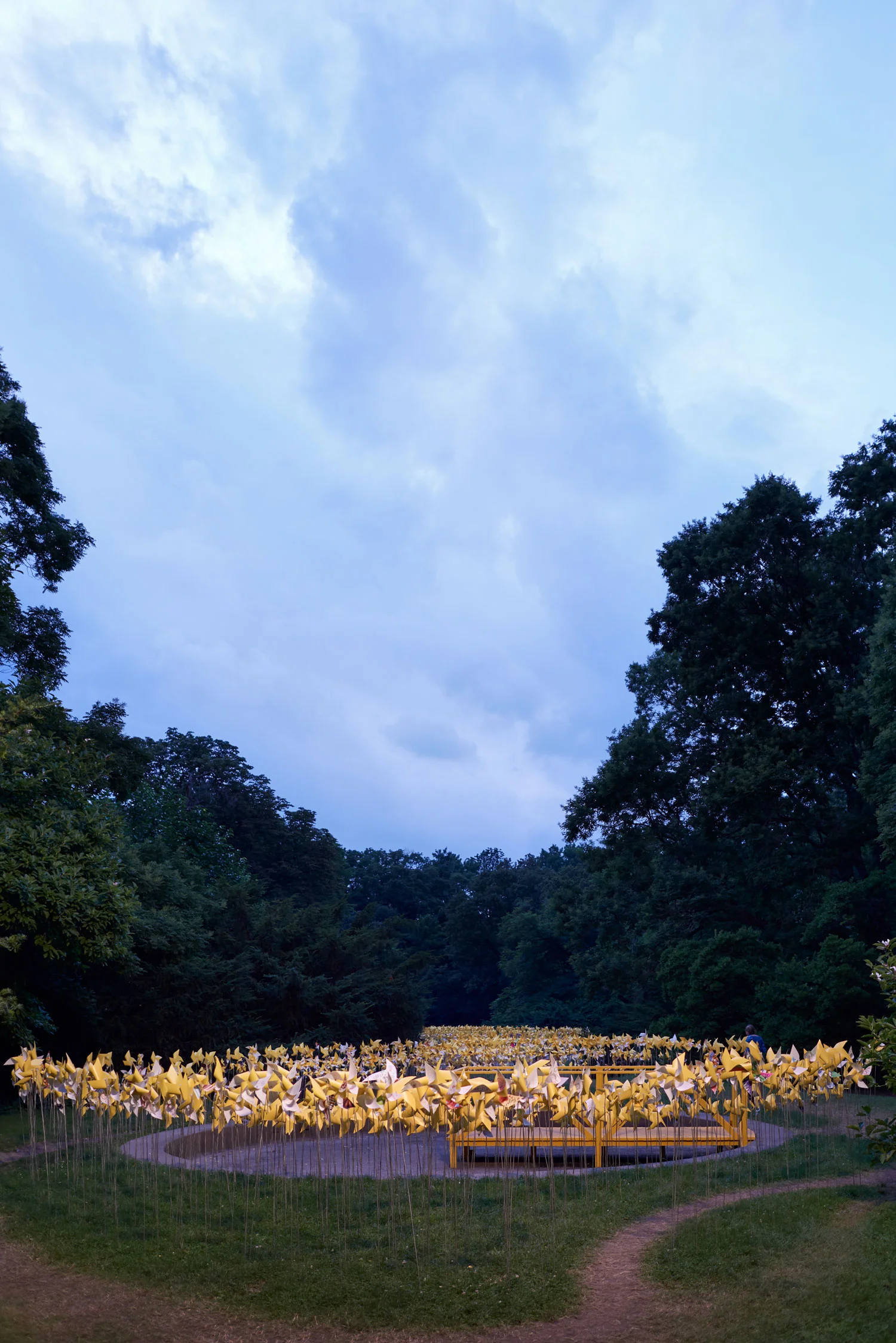 Twilight at the Connective Project in Prospect Park, Brooklyn. Image © harlan erskine