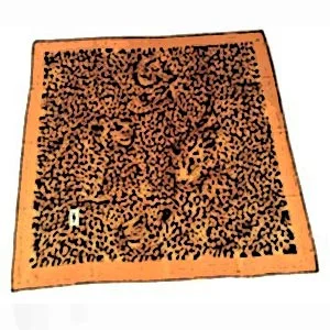 YSL leopard silk square, USD$125