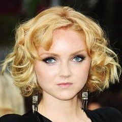 Lily Cole via Pop Hair Cuts .
