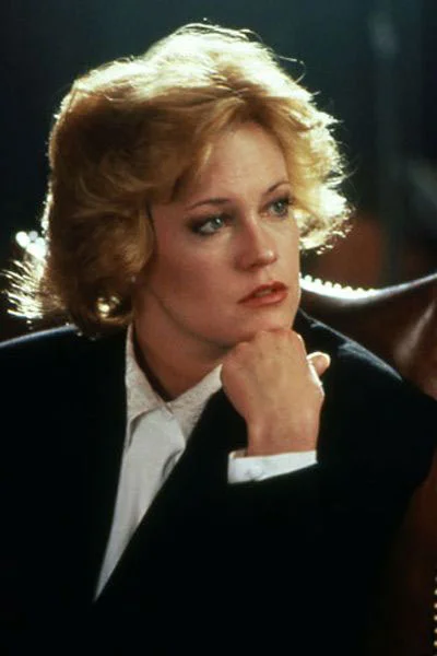 Melanie Griffith after hair cut...proceeds to close on an M&A deal, win the heart of Harrison Ford and move to Manhattan