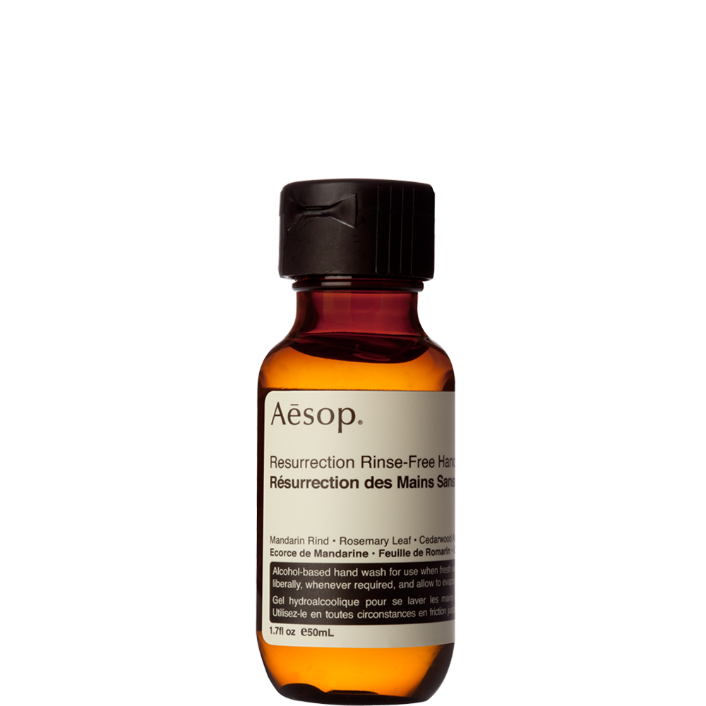 Aesop hand sanitizer, USD$10