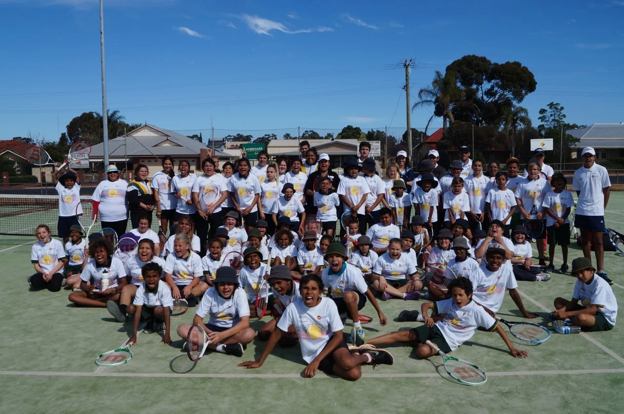  A total of 76 children in Narrogin, all looking deadly in our Evonne Goolagong Foundation shirts