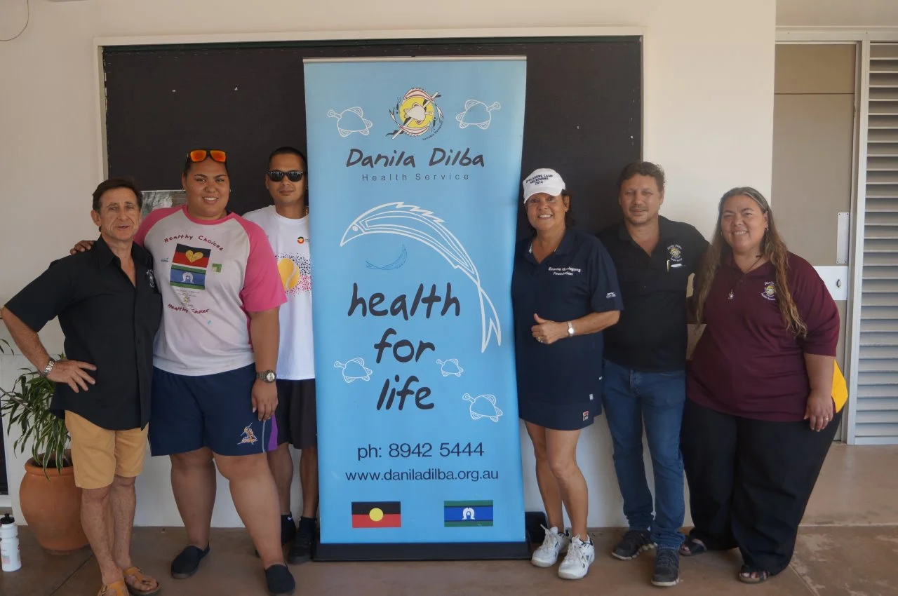  Evonne with Danila Dilba Staff. Delsey Tamiano pictured on the right