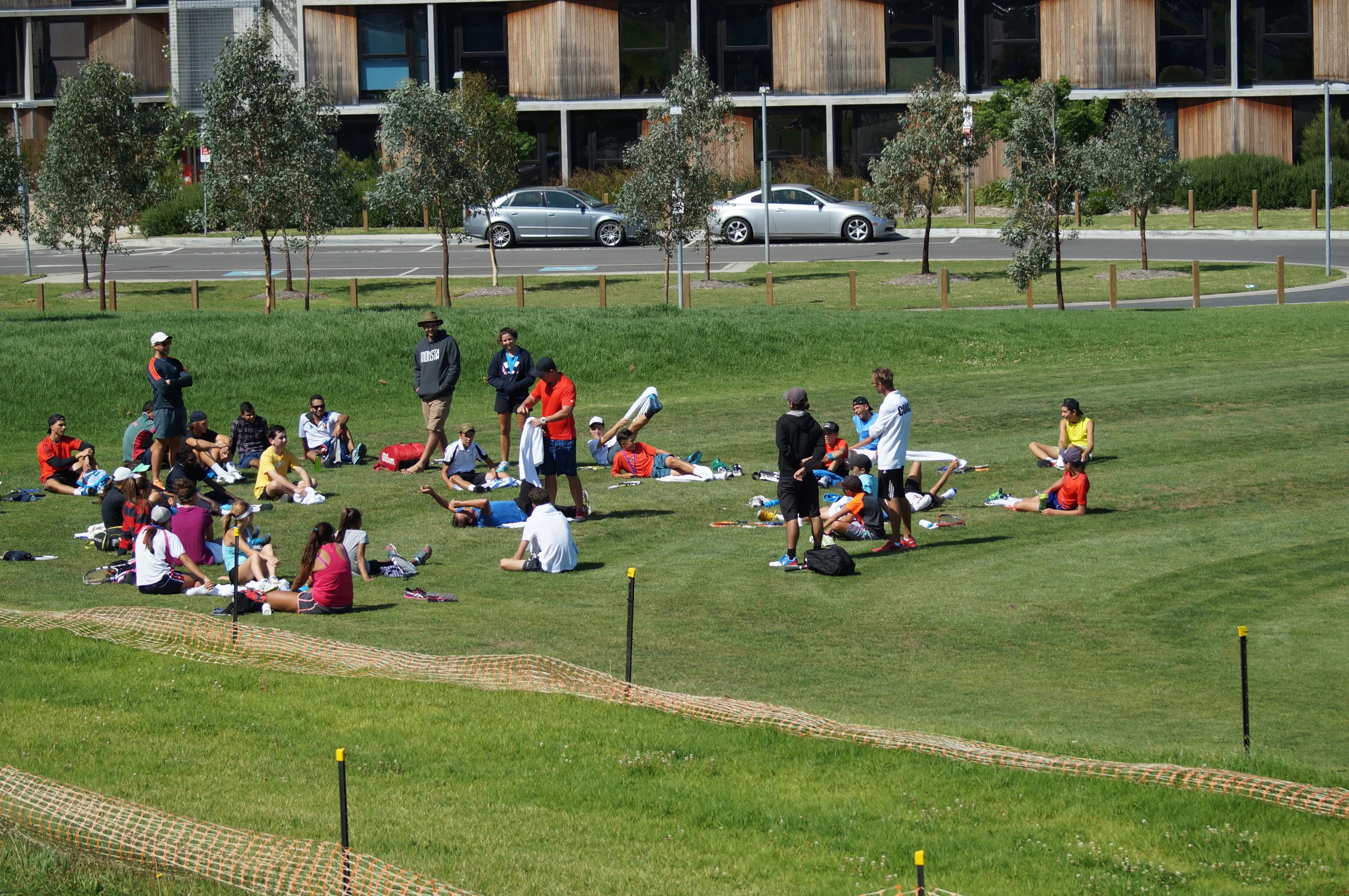 Warming down after training at GNDC 2015