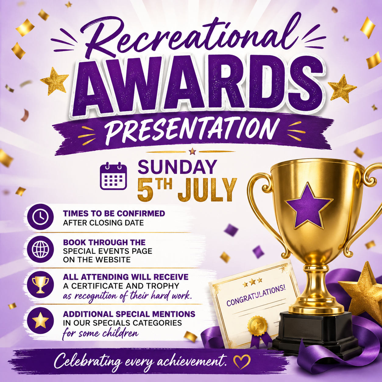 Recreational Awards
