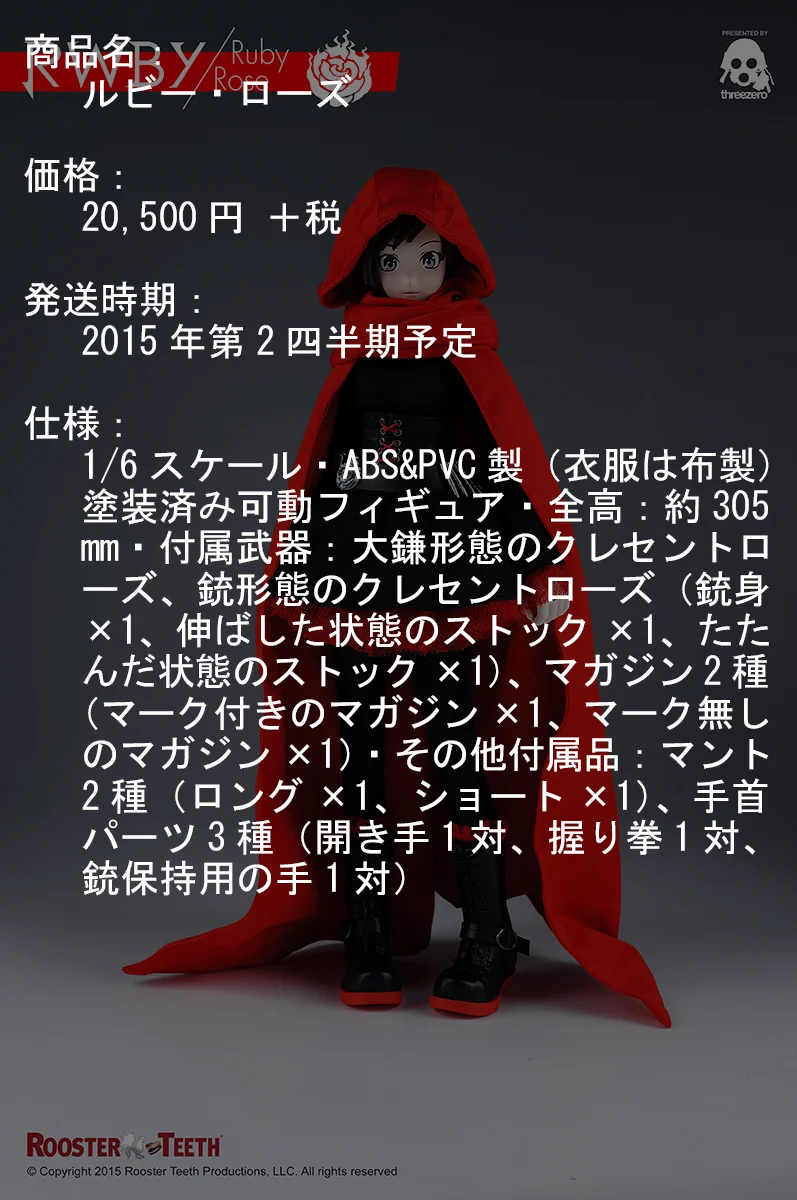 RWBY: RUBY ROSE — THREEZERO BLOG JP