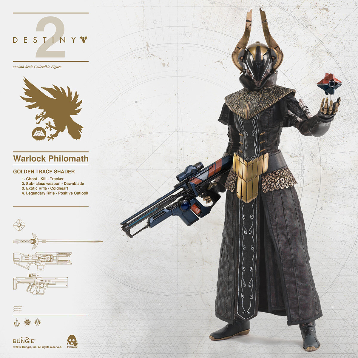 Destiny 2 ウォーロック学者装備の1 6フィギュア2種が予約販売中 Threezero Blog Jp