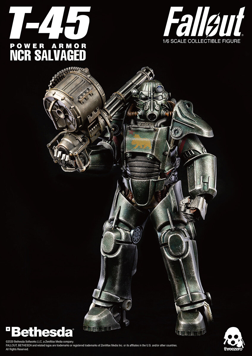 フォールアウト 1 6 T 45 Ncrサルベージ パワーアーマー が予約販売中 Threezero Blog Jp