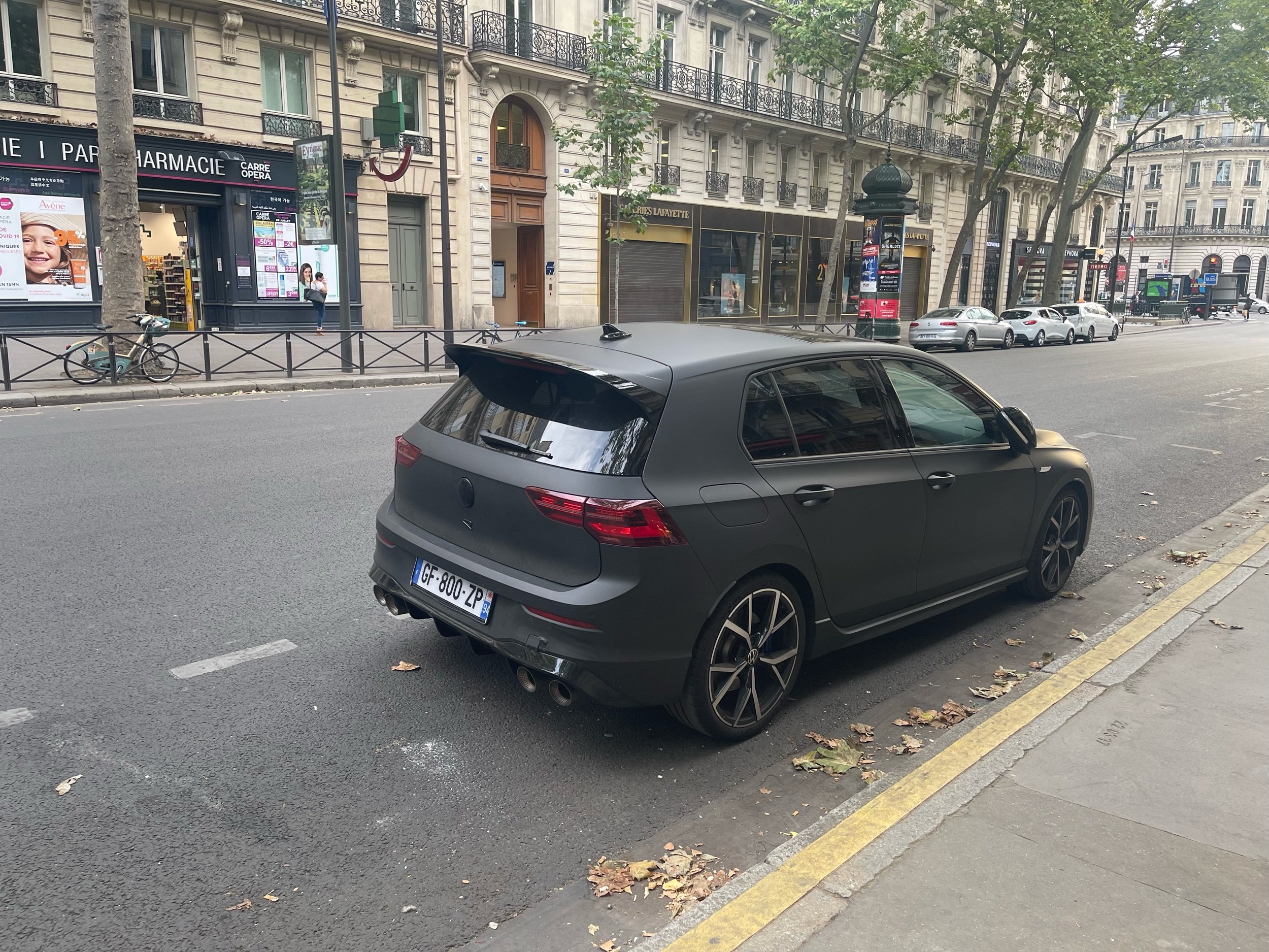 A 2022 Golf R in matte finish