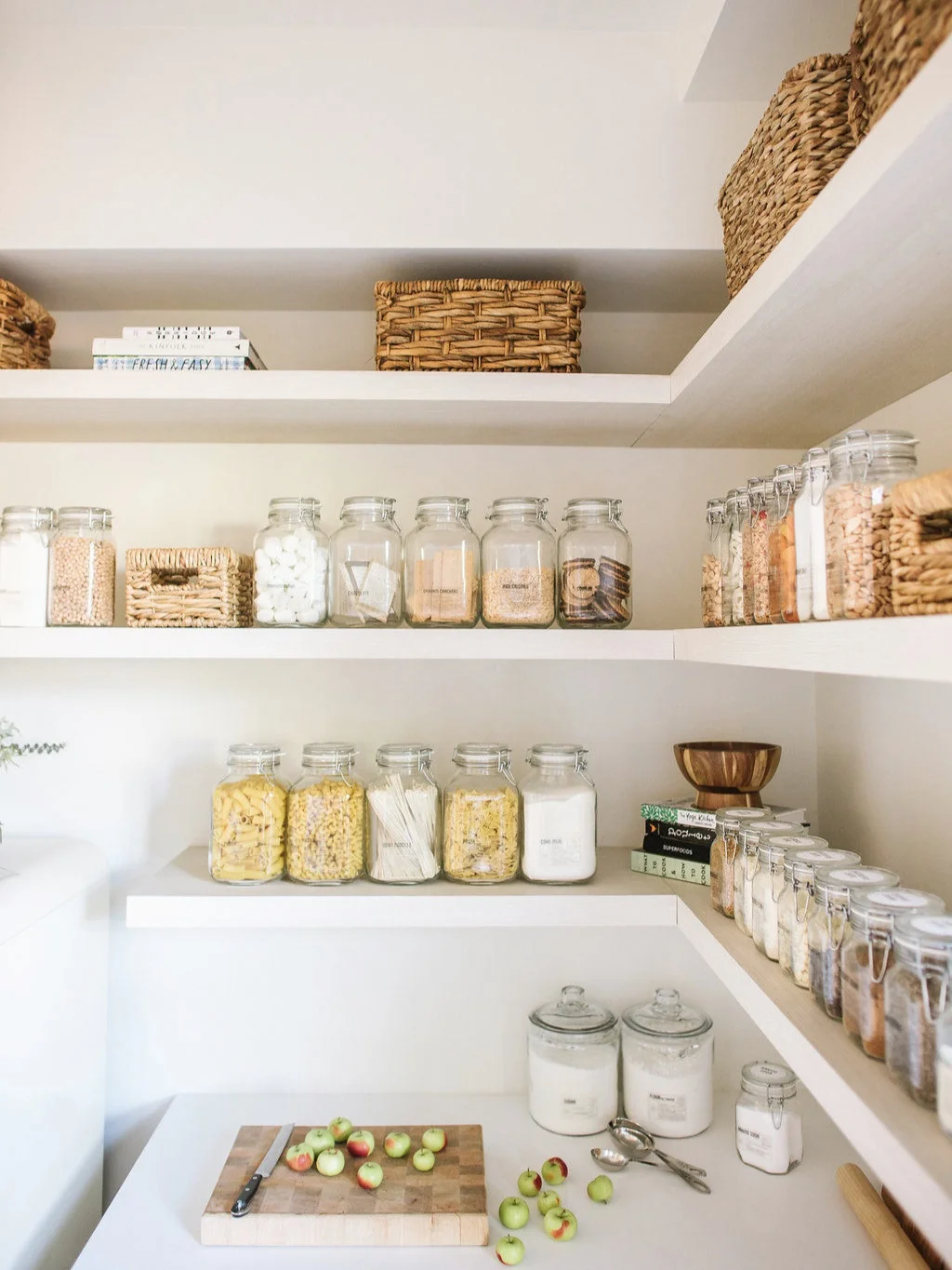 A beautifully organised kitchen pantry via Organised Home