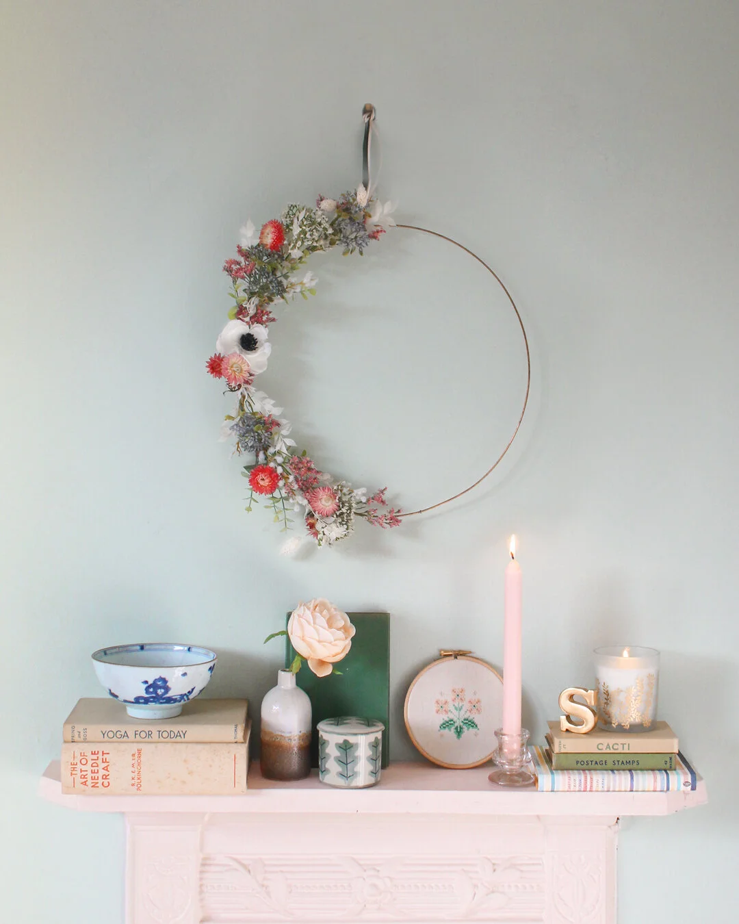 Dried Floral Wreath DIY