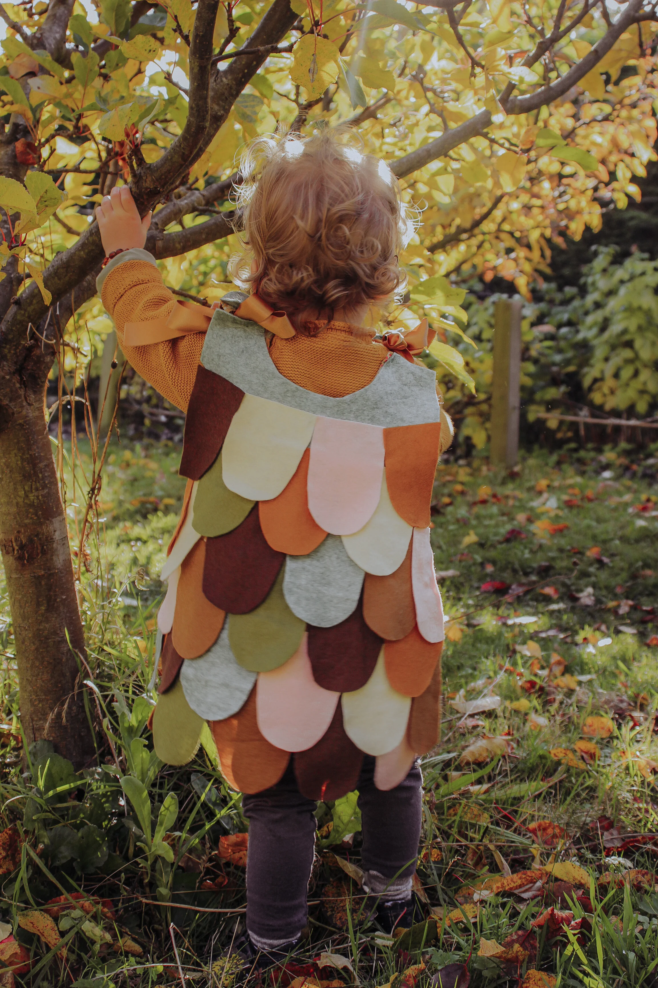 DIY No Sew Halloween Owl Costume