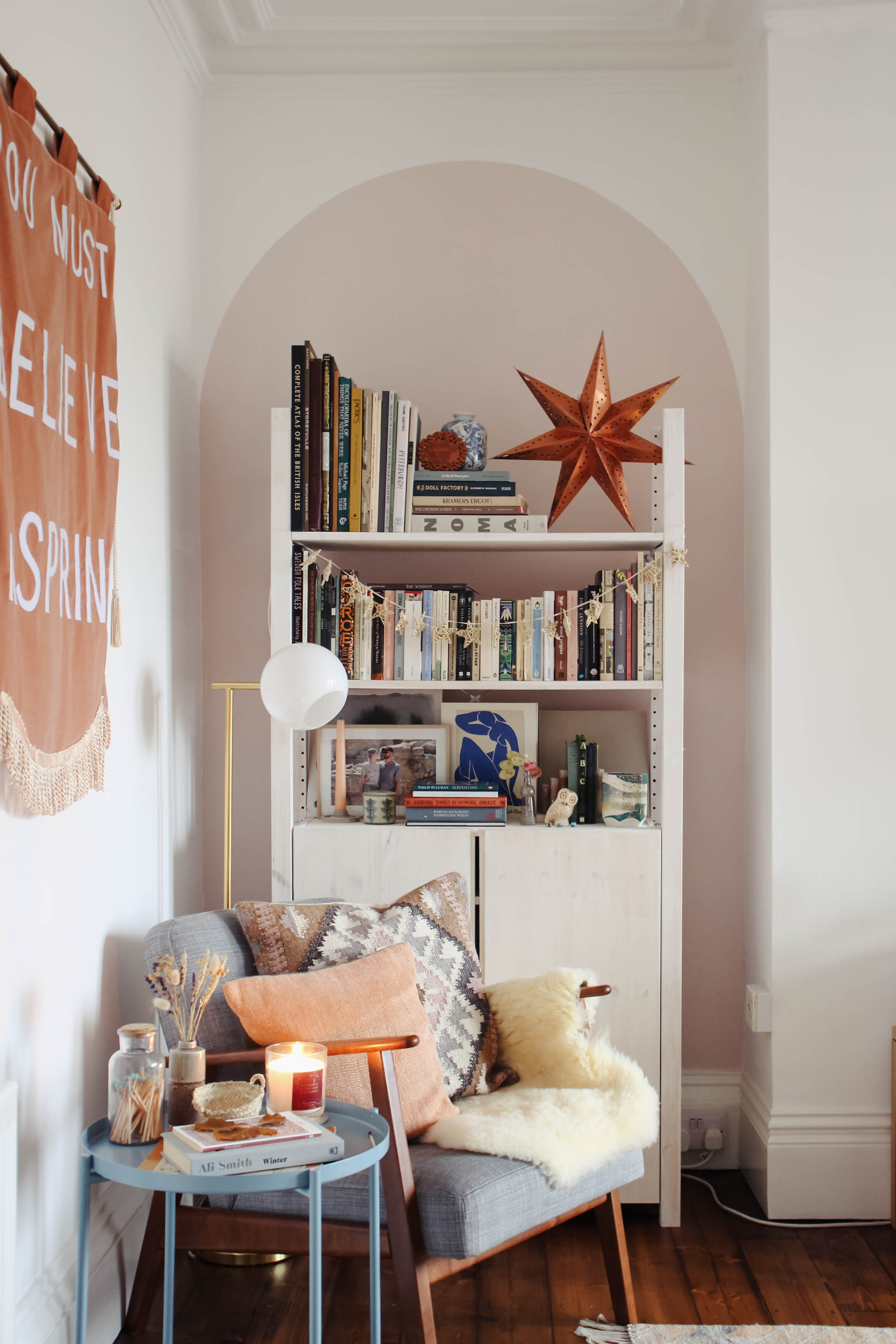 Mini Living Room Makeover with Crown