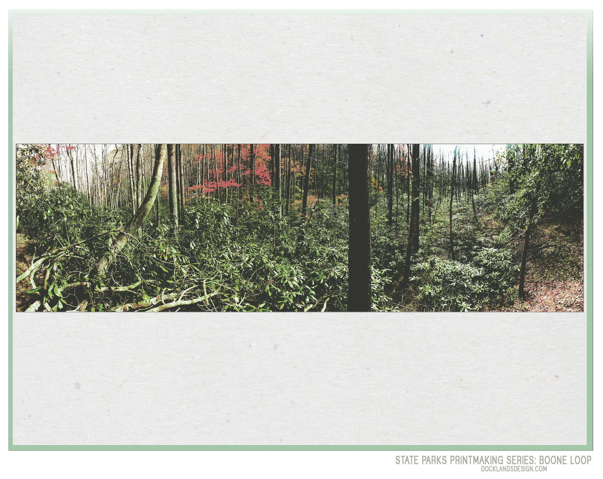 Layers of Color on Art Print, North Carolina State Parks Series