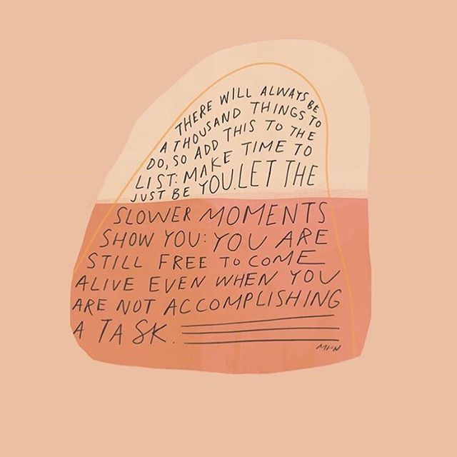 A beautiful reminder from @morganharpernichols. 
This November, let&rsquo;s take time to be still.