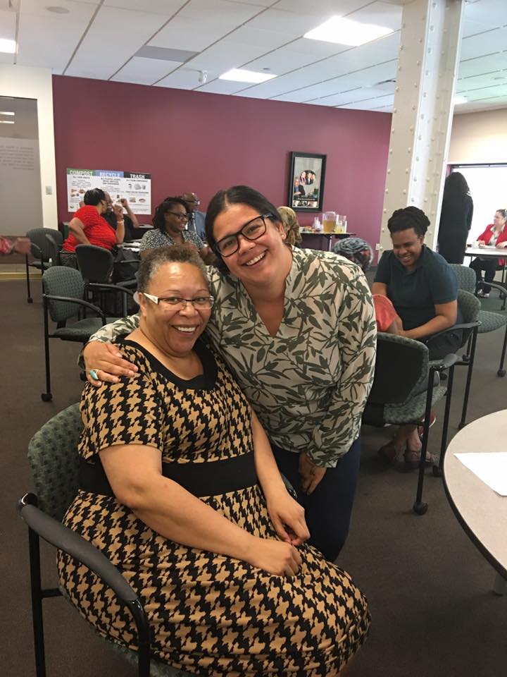 (L-R) Kim Peters, Tomaquag Collections Manager & Samantha Cullen-Fry IEN Coordinator