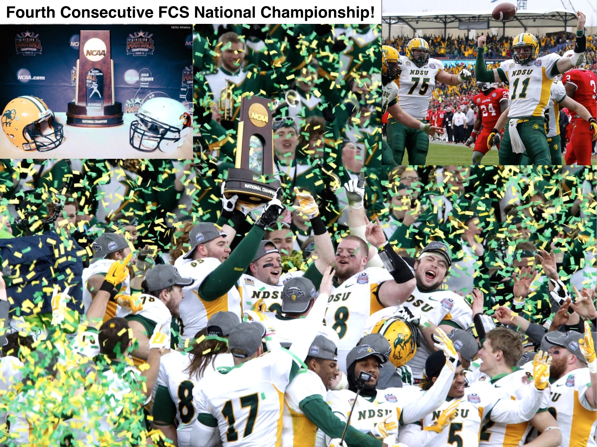 NDSU's Fourth Consecutive FCS National Title In '14!