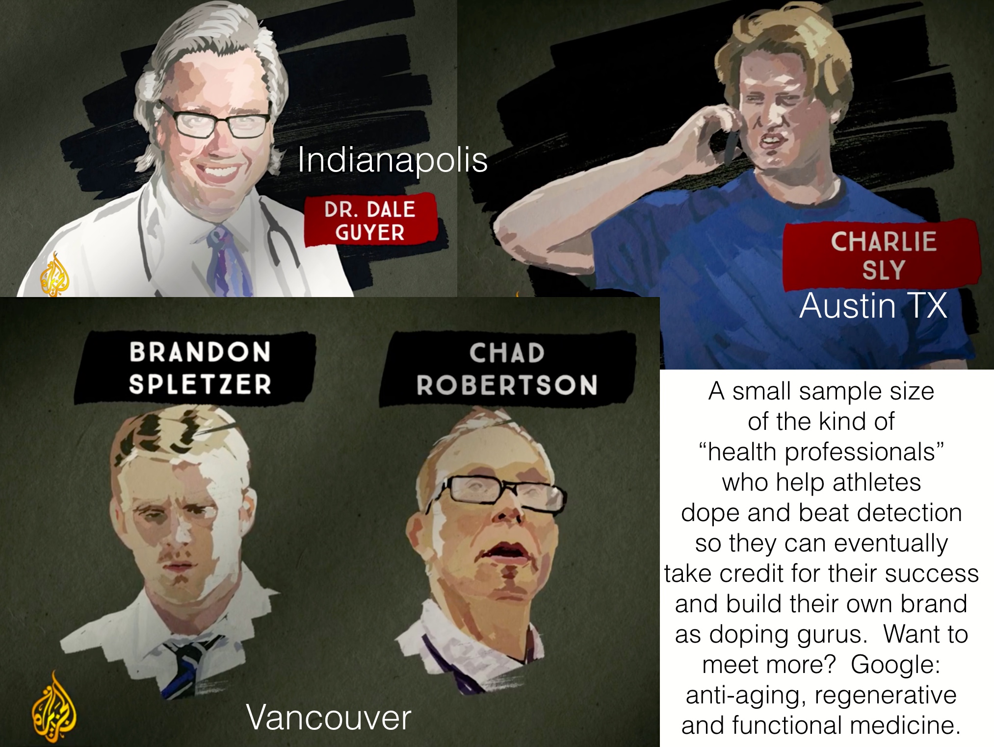 Health Professionals vs. Doping Skunks
