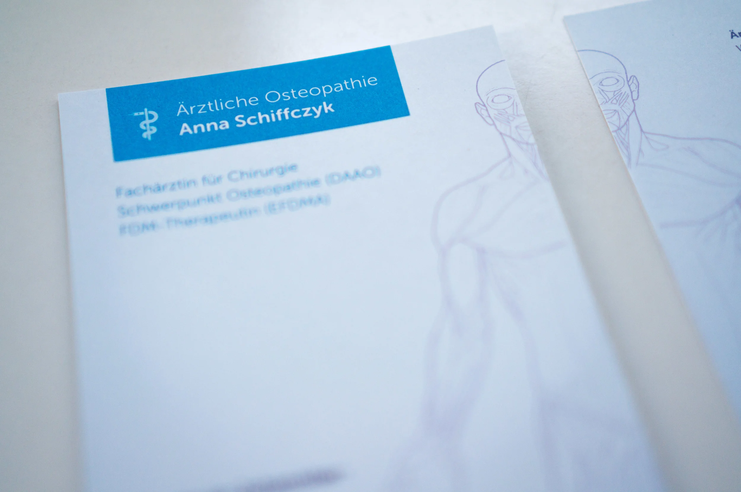 Erscheinungsbild für eine Osteopathie-Praxis