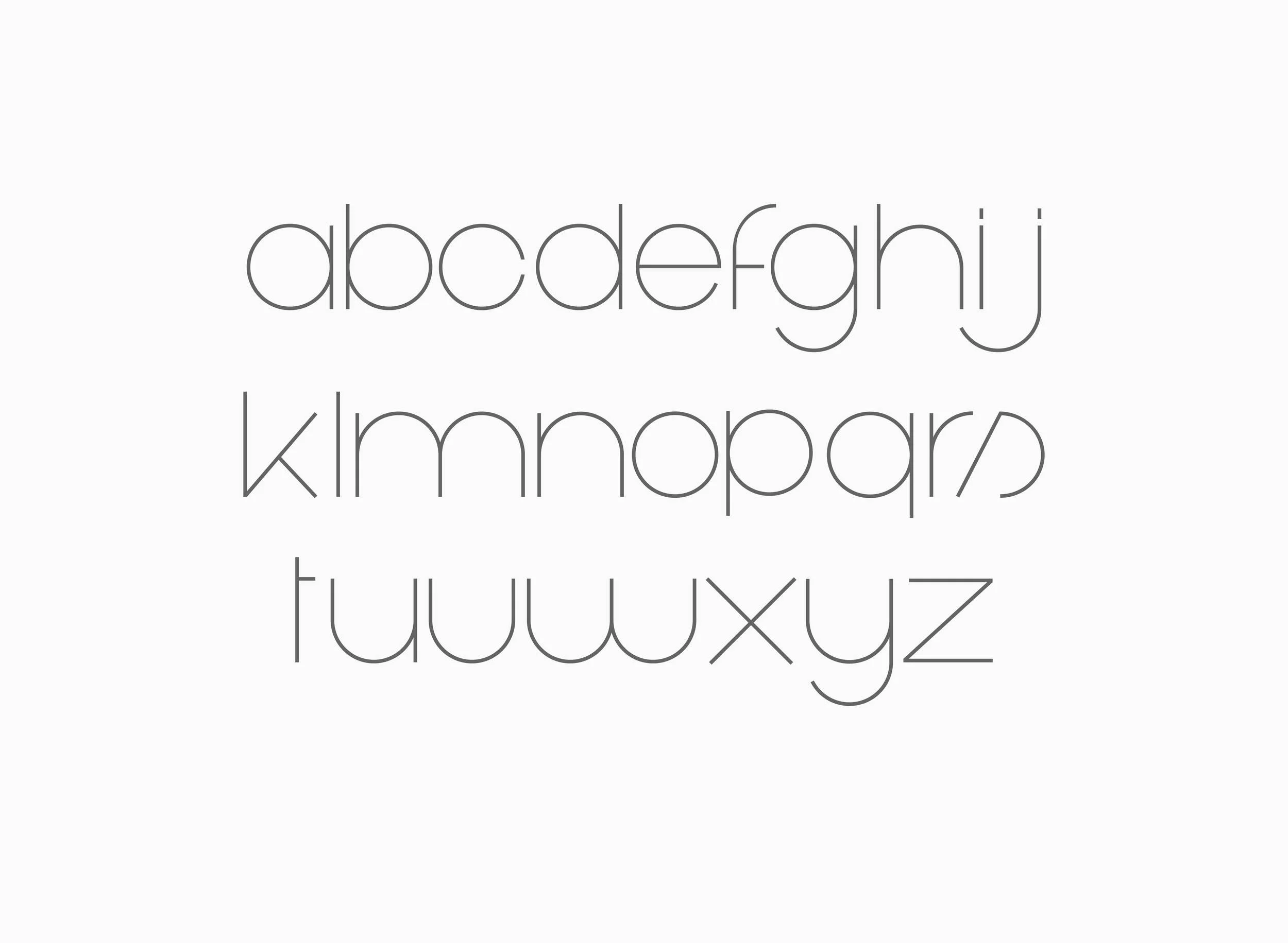 Custom made Font