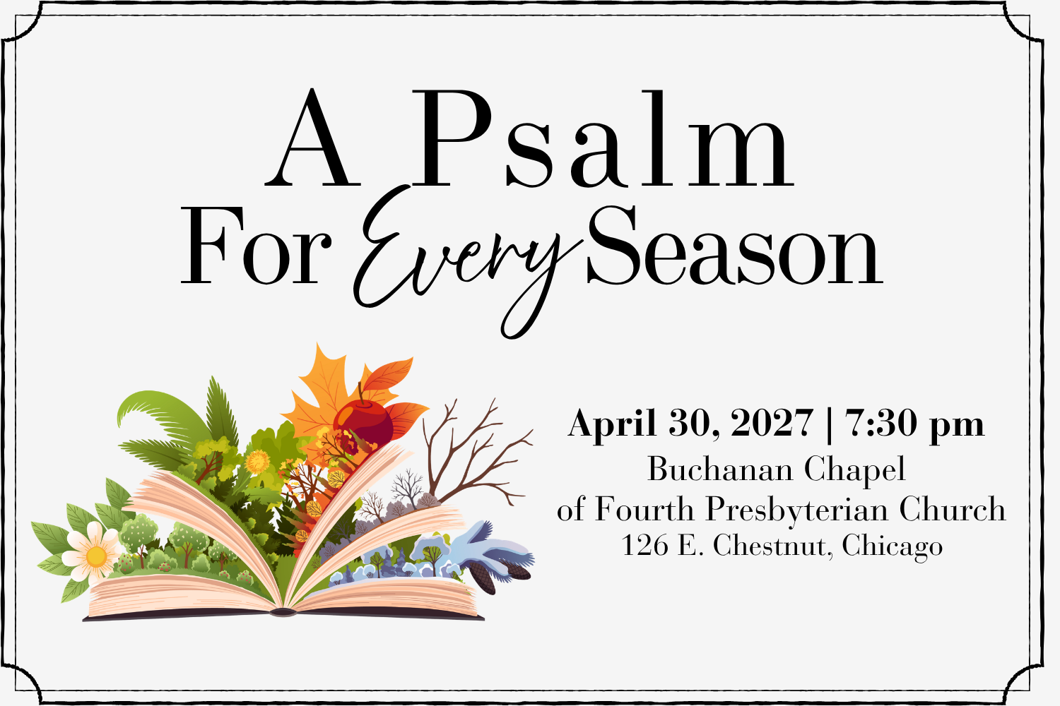 A Psalm for Every Season