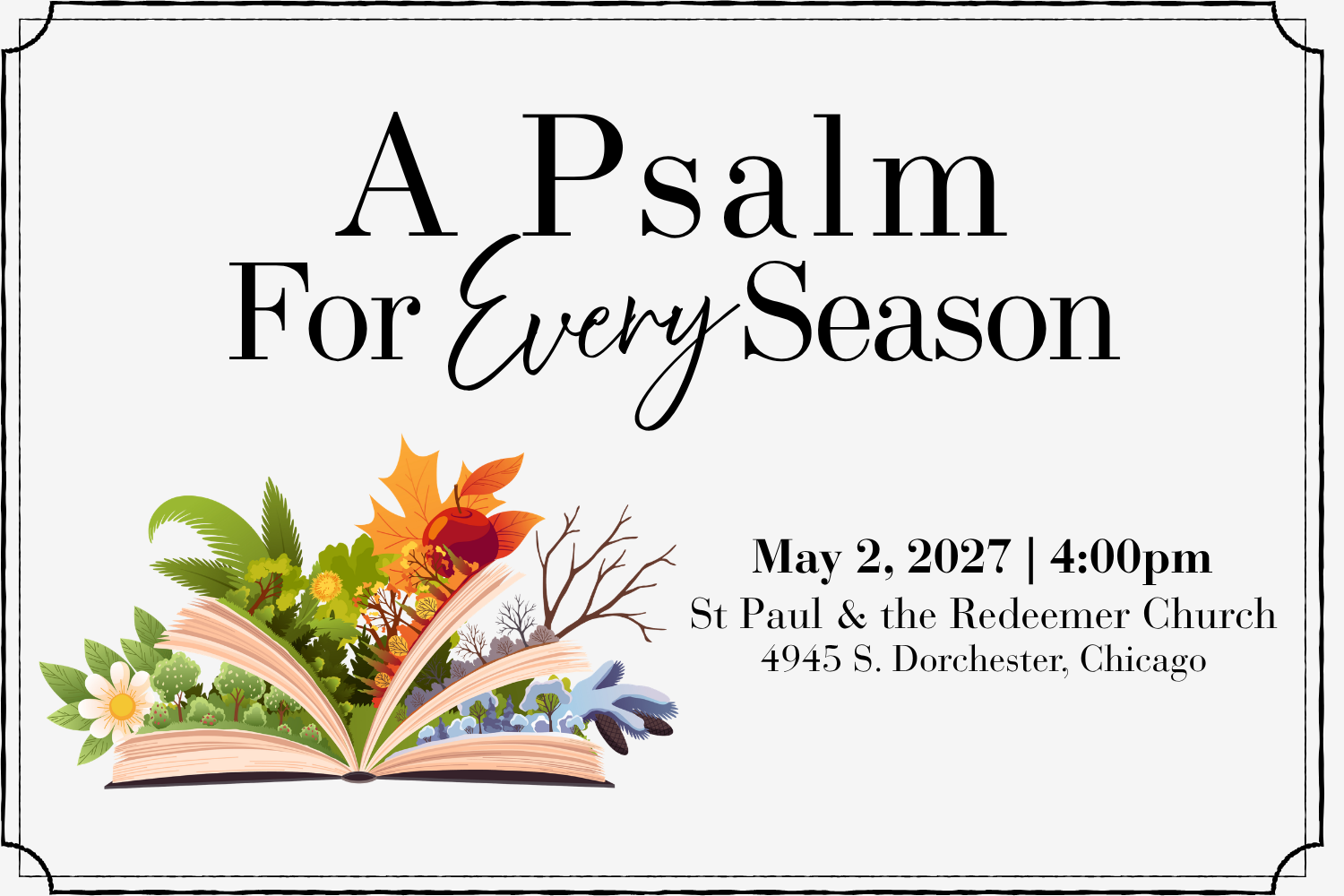 A Psalm for Every Season