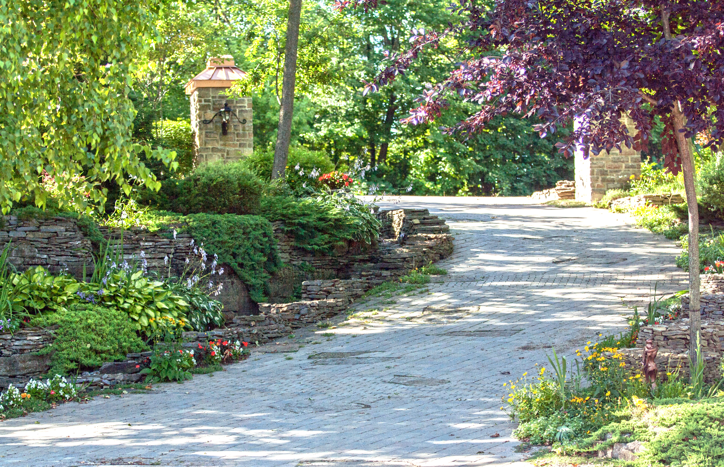 Landscape Design | Paving Stone Driveway | Dry Lay Stone | Waterfront Dream Home | Riverview Design Solutions | McFarlane | Prescott, Ontario, Canada