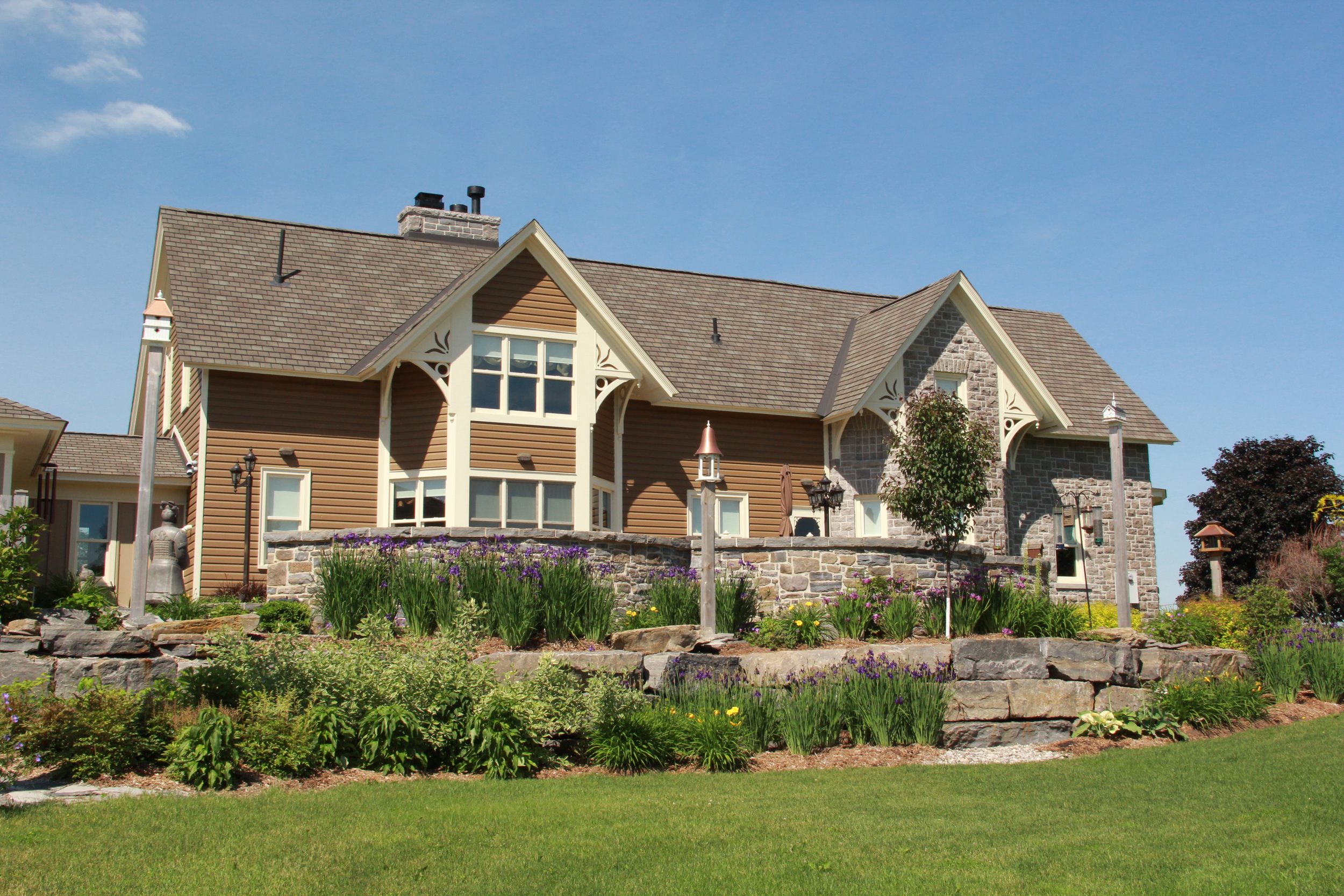 Country Home | Stone House | Landscape Design | Landscaping | Riverview Design Solutions | Prescott, Ontario, Canada