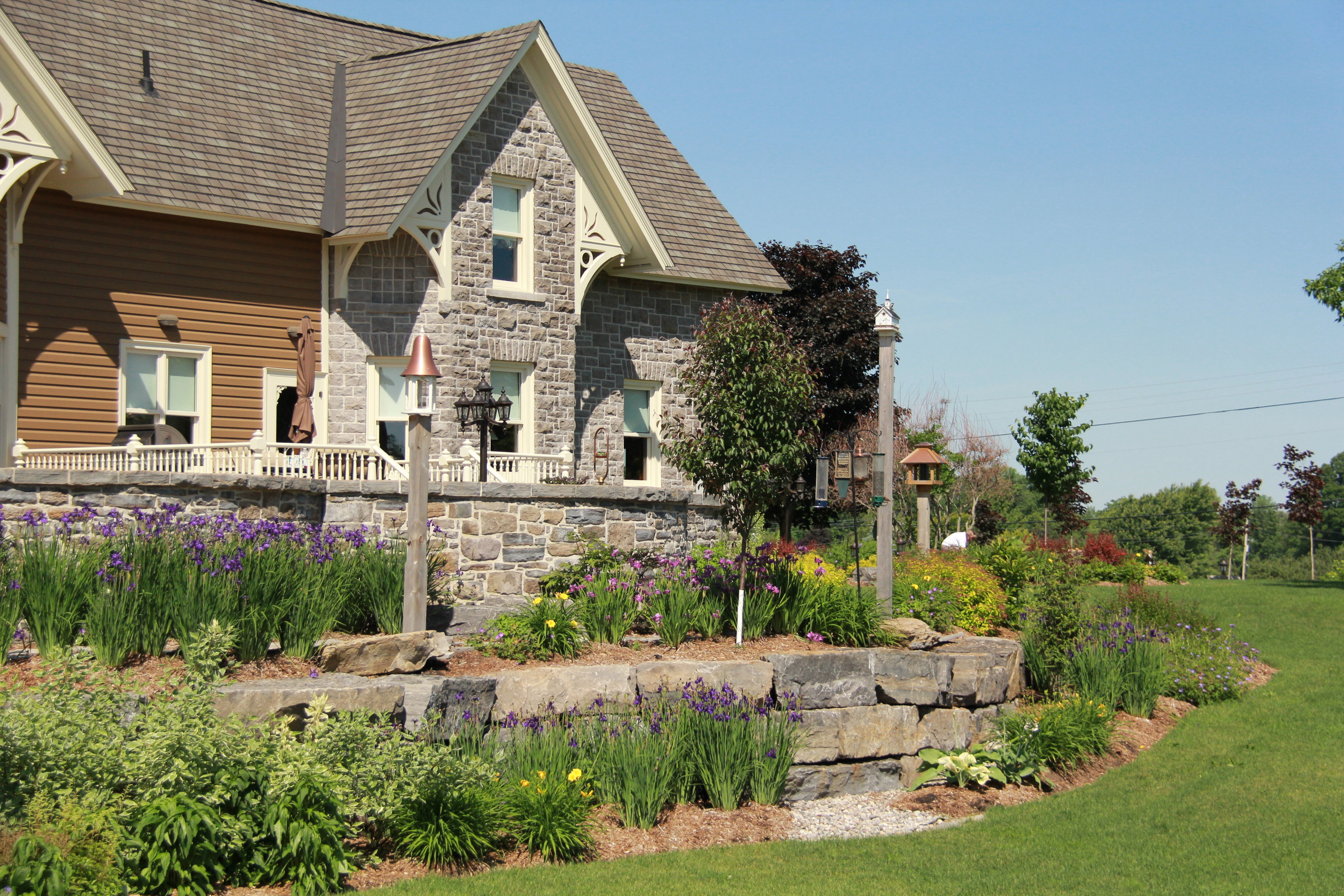 Country Home | Stone House | Landscape Design | Landscaping | Riverview Design Solutions | Prescott, Ontario, Canada