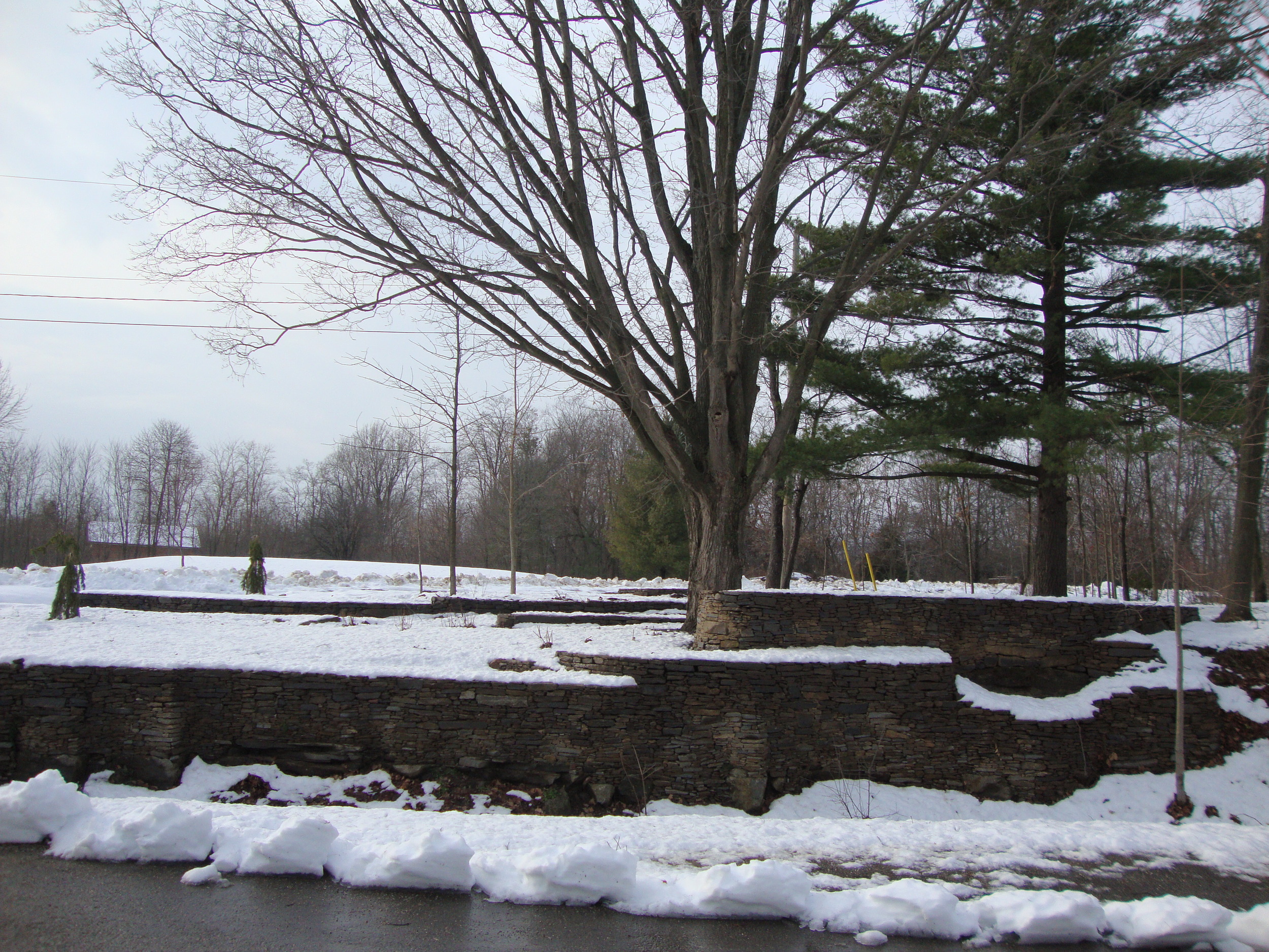 Dry Lay Stone | Snow | Brockville | Riverview Design Solutions | Landscaping