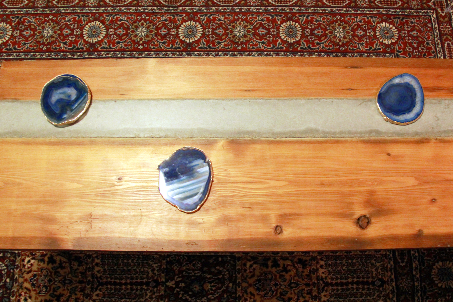 Reclaimed Wood and Concrete Coffee Table | Riverview Design Solutions | Living Room | Brockville Ontario Canada