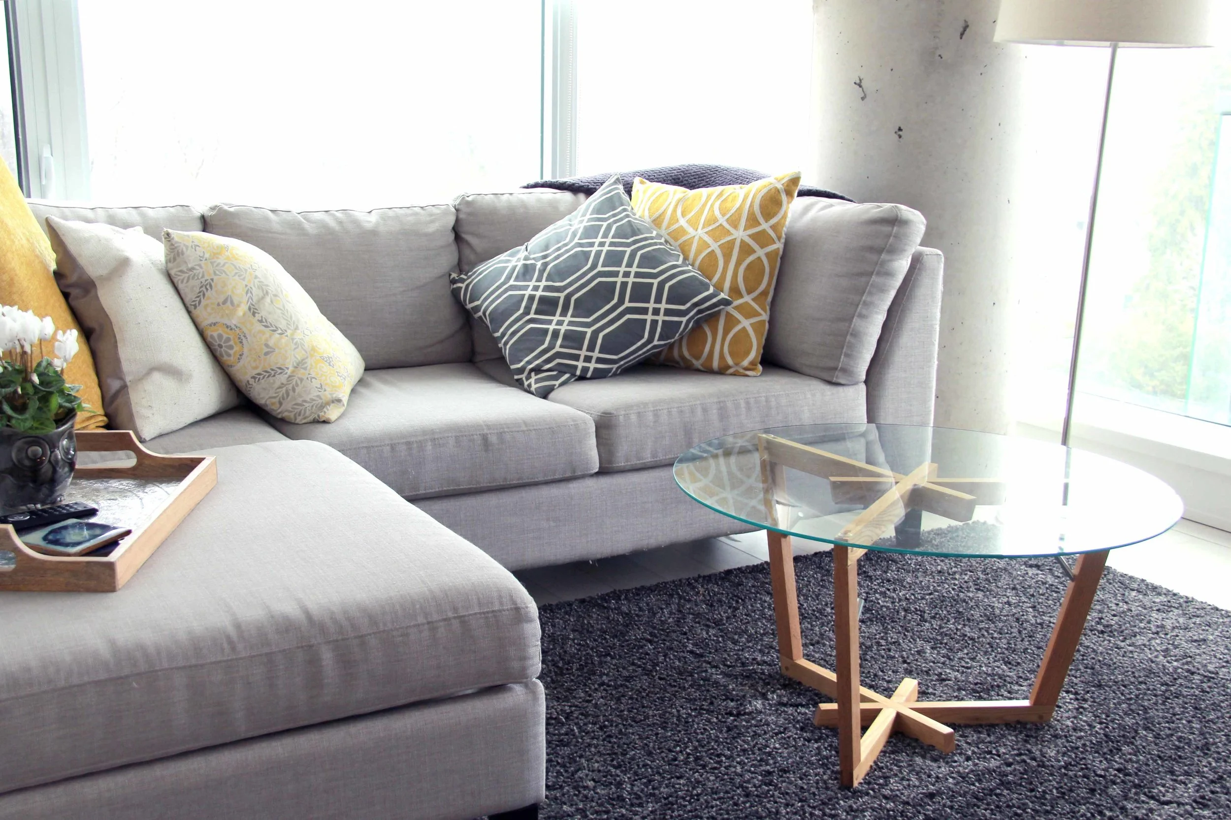 Riverview Design Solutions - Scandinavian Coffee Table Glass Top - Mid Century Design.jpg