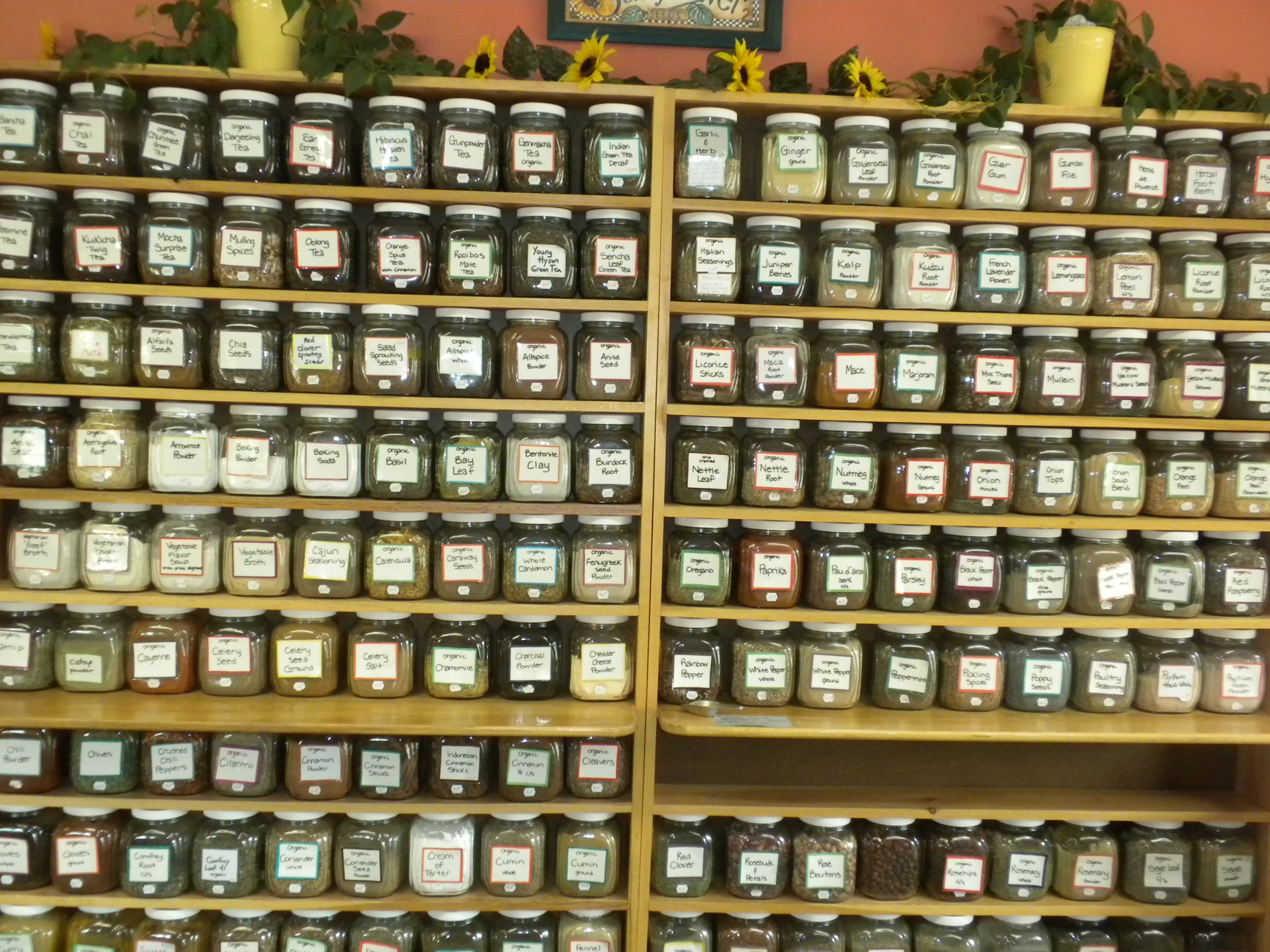 Bulk Organic Herbs & Spices, Teas, and Sprouting Seeds