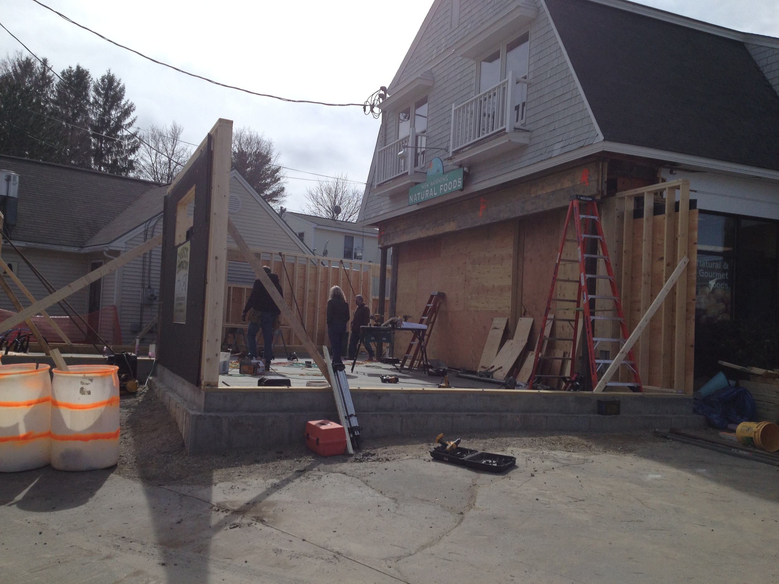 And the walls are coming up! 
