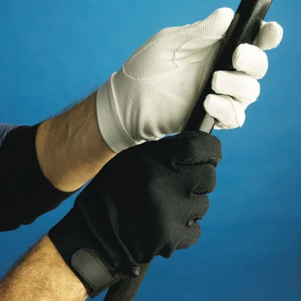 Hook 'n Loop Closure Sure-Grip Gloves (Black)
