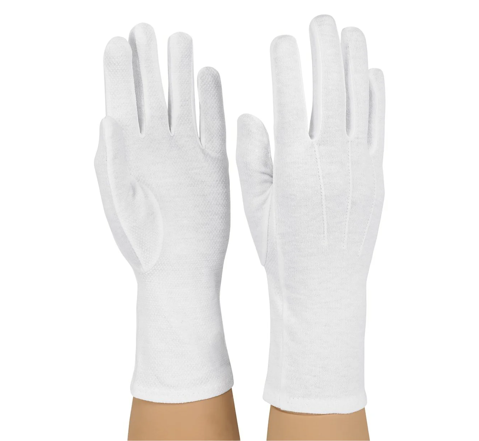 Long Wristed Sure-Grip Gloves (White)