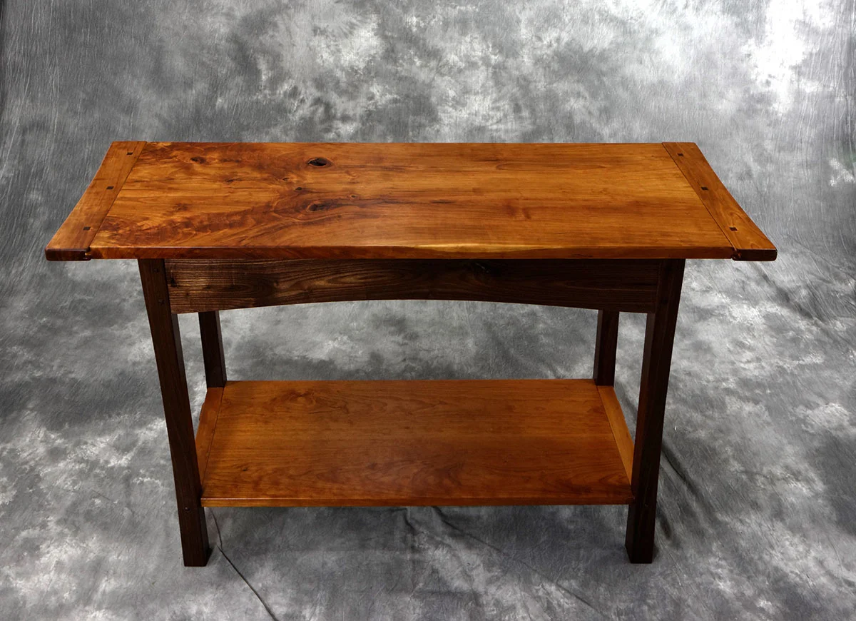 Cherry & Walnut Hall Table — Lohr Woodworking Studio