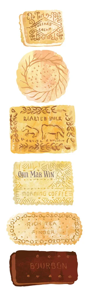 Selection of English biscuits