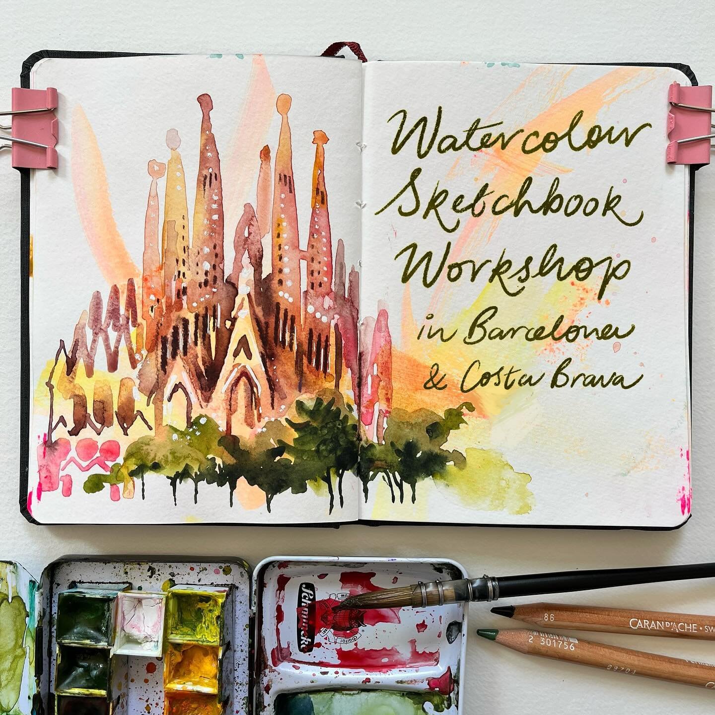 😀Exiting news: I&rsquo;m hosting the Watercolor Sketchbook Workshop in Spain in 2025 with @_thebluewalk 🇪🇸We&rsquo;ll start off in vibrant Barcelona, right by La Rambla, where art and history merge. There&rsquo;s trips into local markets, savoring