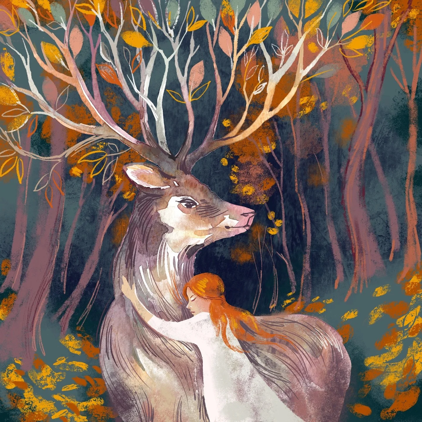 My phone reminded me that I first created these pieces six years ago for Inktober. Looking back, I can see how a thread of story runs quietly through them - a wordless narrative.

They reveal a part of me that has never really gone away: the part tha