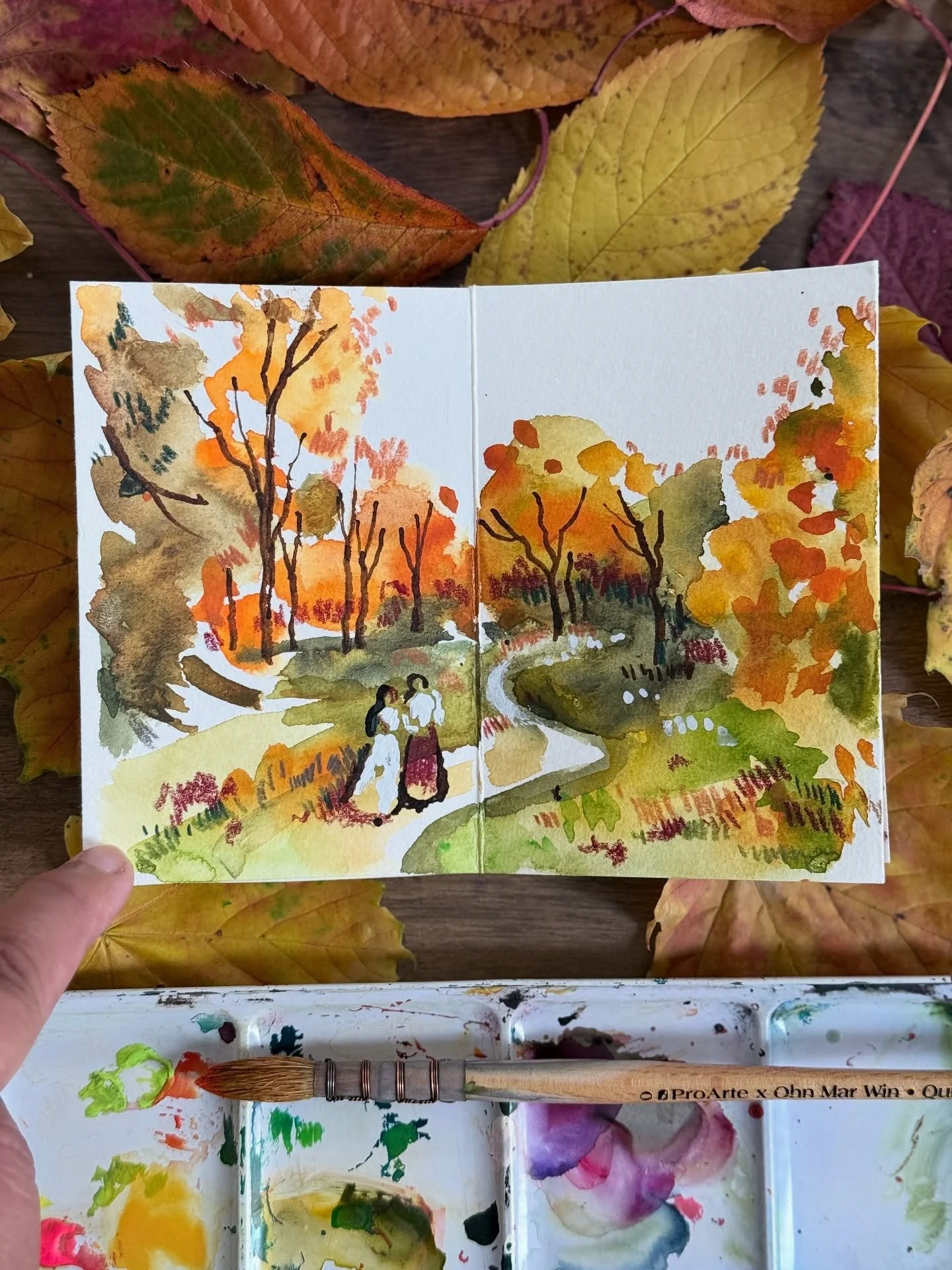 Inspired to make this zine by Anne of Green Gables - one of my favourite books. I grew up with the 1980s adaptation and can still picture Anne wandering through golden autumn woods - curious, imaginative, and a little mischievous (much like me at tha