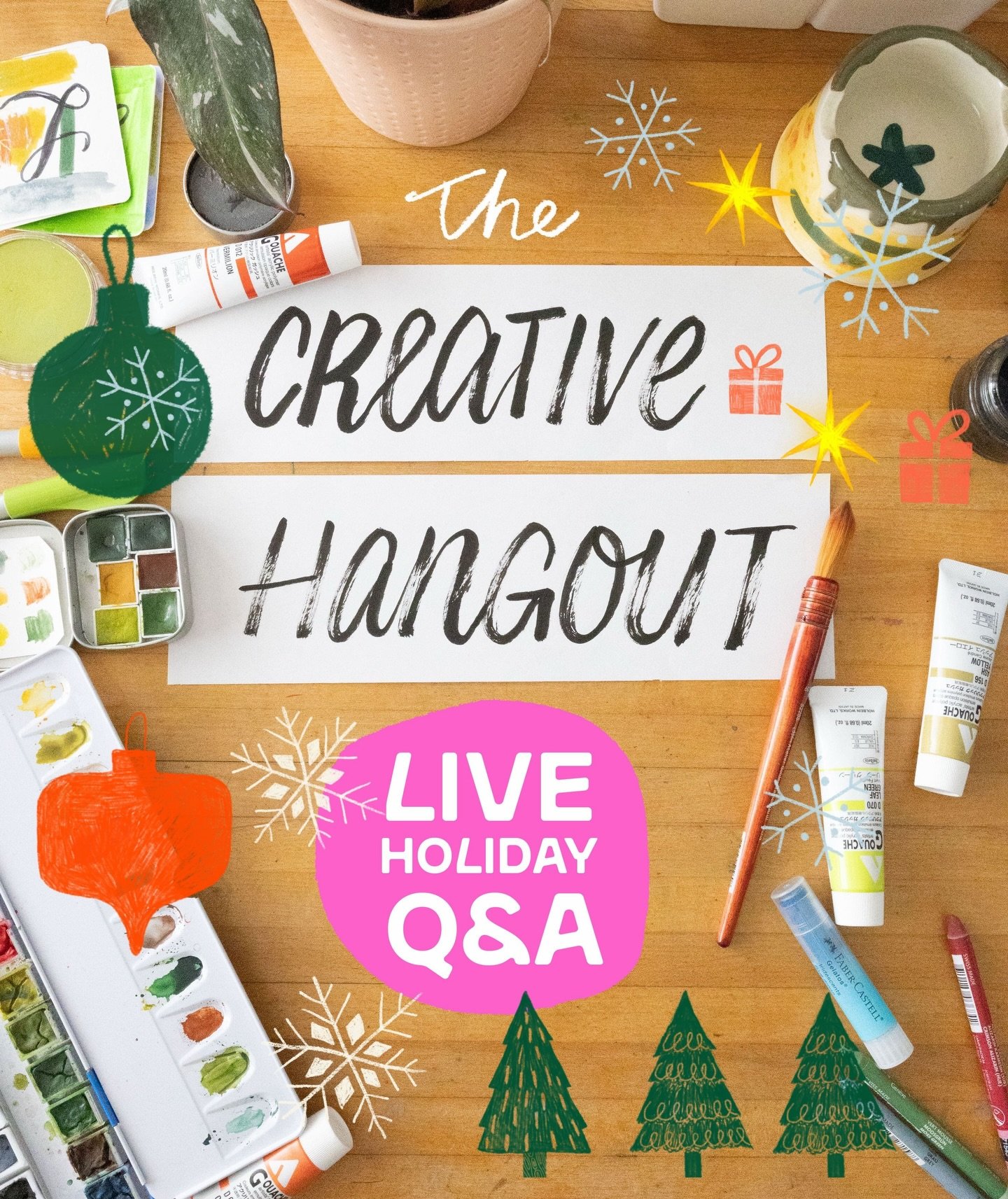 Ever wanted to ask me art &amp; creative questions live? Now here's your chance.

I'm taking part in a special creative hangout Q&amp;A session on Zoom with a wonderful group of 15+ @skillshare teachers and we would love to see you there.

 🤩This is